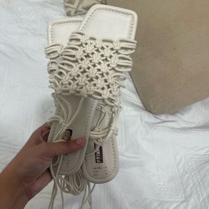 SOLD -White sandals - news with tags